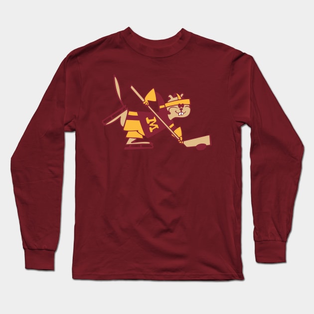 Minnesota Golden Gophers Hockey Long Sleeve T-Shirt by paquita store